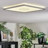 Simonstorp Plafonnier, Panel LED Argenté, Blanc, 1 lumière