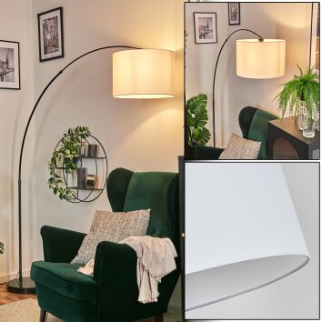 Bassagoda Lampadaire Chrome, Noir, 1 lumière