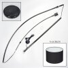 Bassagoda Lampadaire, Lampadaires arc Chrome, Noir, 1 lumière, Abat-jour en tissu