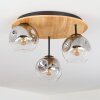 Ripoll Plafonnier, Boule lumineuse Écru, Noir, 3 lumières