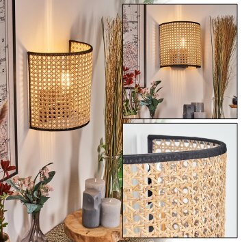 Abedim Luminaire Up & Down, Applique murale Noir, 1 lumière
