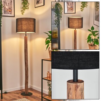 Bassagoda Lampadaire Écru, Noir, 1 lumière