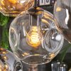Ripoll Suspension, Boule lumineuse, Suspension Ambre, Clair, Fumé, 8 lumières