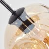 Ripoll Suspension, Boule lumineuse, Suspension Ambre, Fumé, 8 lumières