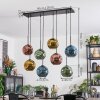 Ripoll Suspension, Boule lumineuse, Suspension Bleu, Or, Vert, Cuivré, 8 lumières