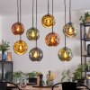 Ripoll Suspension, Boule lumineuse, Suspension Bleu, Or, Vert, Cuivré, 8 lumières