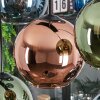 Koyoto Suspension, Boule lumineuse, Suspension Bleu, Vert, Cuivré, 8 lumières