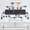 Ripoll Suspension, Boule lumineuse, Suspension Ambre, Clair, Fumé, 6 lumières