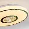 Loron Plafonnier, Panel LED Argenté, Blanc, 1 lumière