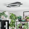 Lidor Plafonnier LED Noir, Argenté, 1 lumière