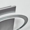 Lidor Plafonnier LED Noir, Argenté, 1 lumière