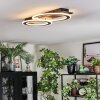 Lidor Plafonnier LED Noir, Argenté, 1 lumière