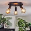 Geira Plafonnier, Spot de plafond Noir, 3 lumières