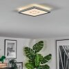 Simonstorp Plafonnier, Panel LED Argenté, Blanc, 1 lumière