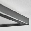 Simonstorp Plafonnier, Panel LED Noir, Blanc, 1 lumière