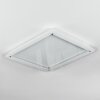 Ipres Plafonnier, Panel LED Argenté, Blanc, 1 lumière