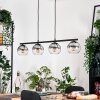 Koyoto Suspension, Boule lumineuse, Suspension Clair, Fumé, 4 lumières