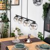 Koyoto Suspension, Boule lumineuse, Suspension Clair, Fumé, 4 lumières