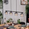 Koyoto Suspension, Boule lumineuse, Suspension Clair, Fumé, 4 lumières