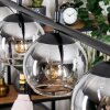 Koyoto Suspension, Boule lumineuse, Suspension Clair, Fumé, 4 lumières