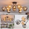 Ripoll Plafonnier, Boule lumineuse Ambre, Fumé, 10 lumières