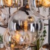Gastor Suspension, Boule lumineuse, Suspension Ambre, Clair, Fumé, 8 lumières