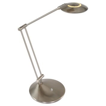 Lampe à poser Steinhauer Zodiac LED Acier inoxydable, 4 lumières