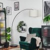 Bassagoda Lampadaire Chrome, Noir, 1 lumière