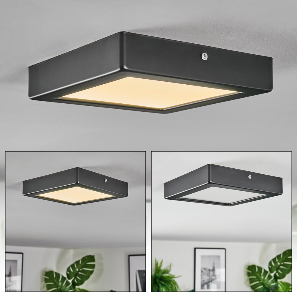 Isela Plafonnier, Panel LED Noir, 1 lumière main product photo