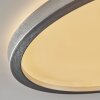 Xarel Plafonnier, Panel LED Argenté, 1 lumière