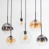 Koyoto Suspension, Boule lumineuse, Suspension Ambre, Clair, Fumé, 6 lumières