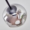 Ripoll Plafonnier, Boule lumineuse Chrome, Clair, Fumé, 6 lumières