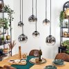 Ripoll Suspension, Boule lumineuse, Suspension Clair, Fumé, 6 lumières