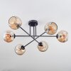 Ripoll Plafonnier, Boule lumineuse Ambre, 6 lumières