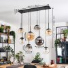 Gastor Suspension, Boule lumineuse, Suspension Ambre, Clair, Fumé, 8 lumières