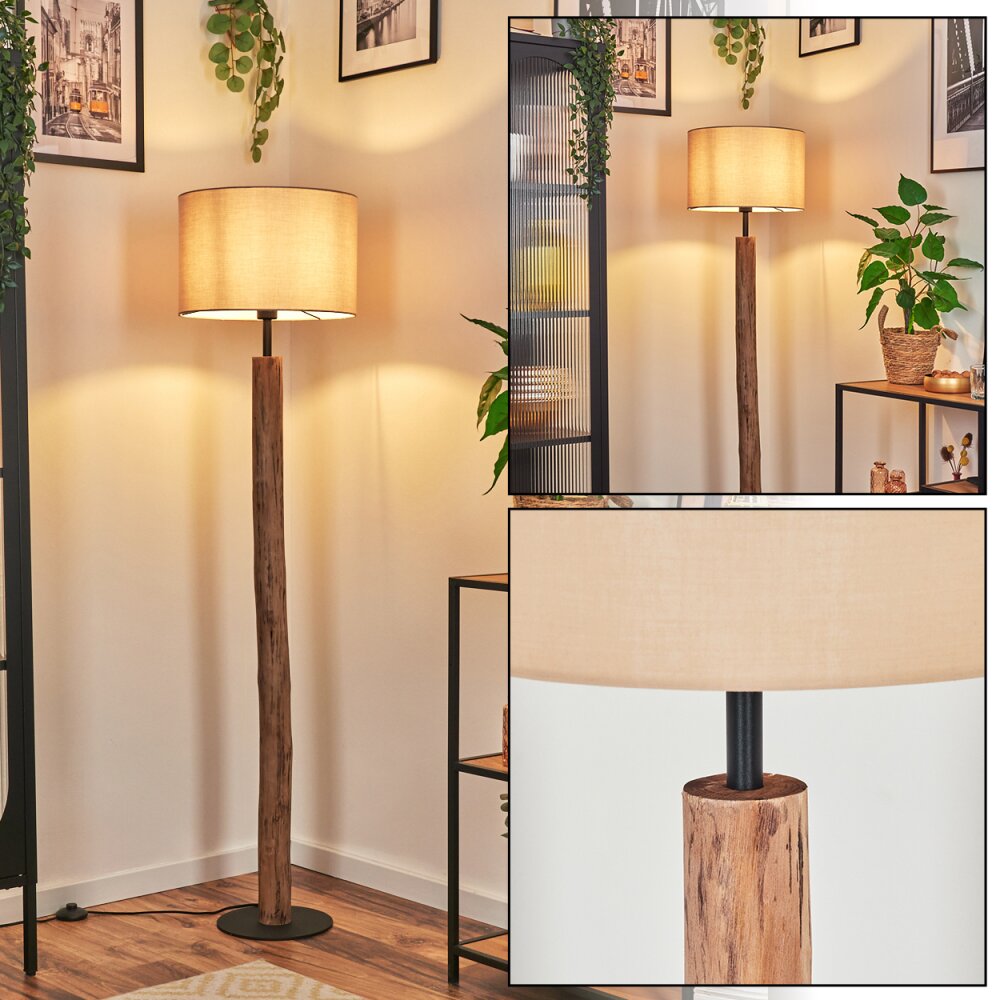 Soungou Lampadaire Écru, Noir, 1 lumière main product photo
