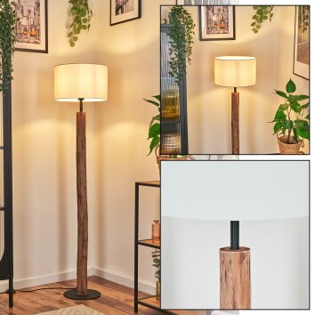 Bassagoda Lampadaire Écru, Noir, 1 lumière Bassagoda Lampadaire Écru, Noir, 1 lumière