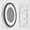 Gelan Applique murale LED Noir, Blanc, 1 lumière