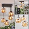 Ripoll Plafonnier, Boule lumineuse Ambre, 5 lumières