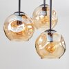 Ripoll Plafonnier, Boule lumineuse Ambre, 5 lumières