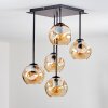 Ripoll Plafonnier, Boule lumineuse Ambre, 5 lumières