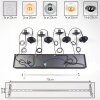 Gastor Suspension, Boule lumineuse, Suspension Ambre, Chrome, Clair, Fumé, 8 lumières