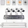 Gastor Suspension, Boule lumineuse, Suspension Ambre, Chrome, Clair, Fumé, 8 lumières