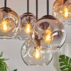 Ripoll Plafonnier, Boule lumineuse Ambre, Clair, Fumé, 5 lumières