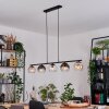 Koyoto Suspension, Boule lumineuse, Suspension Ambre, Clair, Fumé, 5 lumières