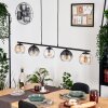 Koyoto Suspension, Boule lumineuse, Suspension Ambre, Clair, Fumé, 5 lumières