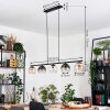 Koyoto Suspension, Boule lumineuse, Suspension Ambre, Clair, Fumé, 5 lumières
