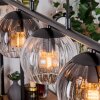 Koyoto Suspension, Boule lumineuse, Suspension Ambre, Clair, Fumé, 5 lumières