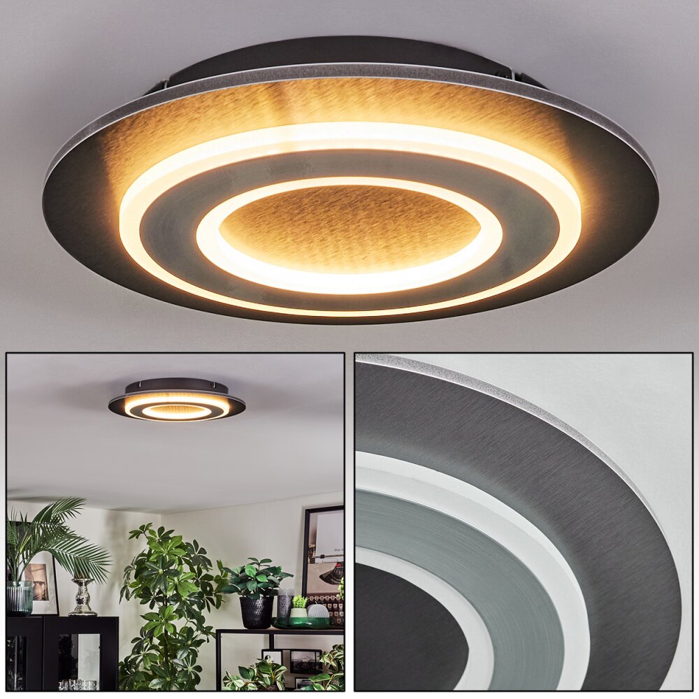 Lidor Plafonnier LED Noir, 1 lumière main product photo