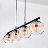 Koyoto Suspension, Boule lumineuse, Suspension Ambre, Clair, 4 lumières